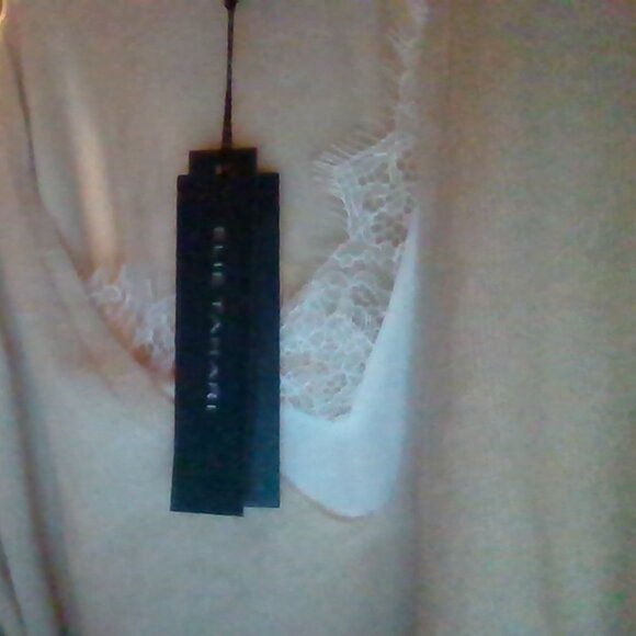 Brand New Elie Tahari Cashmere Blend V-Neck Twofer Sweater - Picture 3 of 5